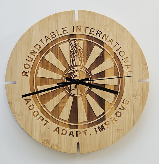 HORLOGE EN BAMBOU: MODELE RTI